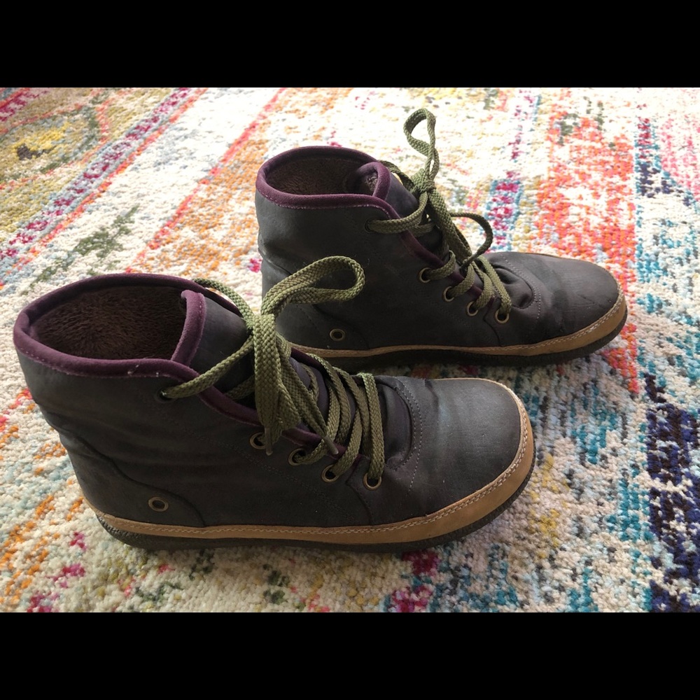 Mare Mare Purple and Green Boots 8